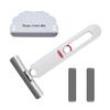 1pc Desktop Mini Mop with 2PCS Replacement Mop Heads, 1pc Squeegee, Glass Cleaning Mop, Wring-Dry Mop, Suitable for Window, Floor, Wall, Tabletop view 1