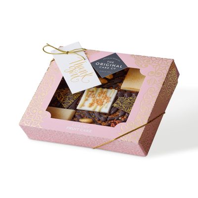 The Original Cake Company - Light Fruit Cake Thank You Selection, handmade with sulatanas and citrus peel - 9 pieces (Approx 50g per piece)