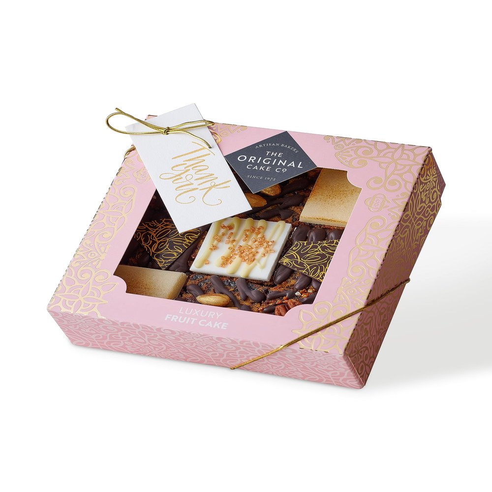 The Original Cake Company - Light Fruit Cake Thank You Selection, handmade with sulatanas and citrus peel - 9 pieces (Approx 50g per piece)