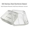2PCS Instrument Tray Medical 304 Stainless Steel Mesh Perforated Baskets Washing Basket Instruments Dental Instruments Labs Organizer (Size : 30cm*20cm*7cm) view 4