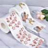 2 Rolls of Christmas Toilet Rolls Themed Santa Claus, Funny Toilet Paper for Holiday Xmas Party Decoration and Birthday Party Novelty Gift view 2