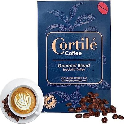 Caffe Forte Coffee Beans Dark Roast 250g, Small batch Roasted in Wales Uk