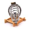 Chastity Cage with Silicone Urethral Sound (45mm) view 3