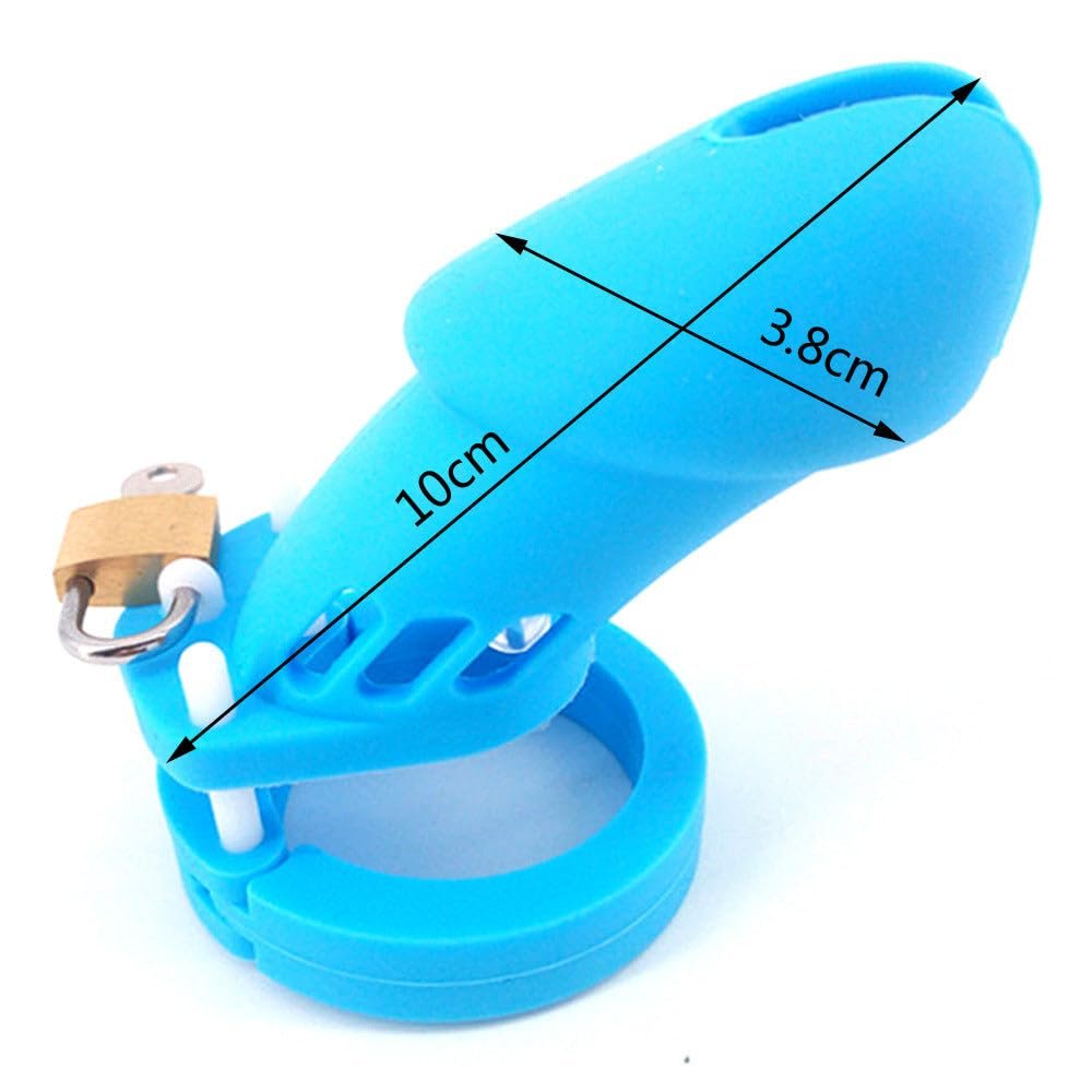 The Prisoner Blue Silicone Cock Cage (Large)