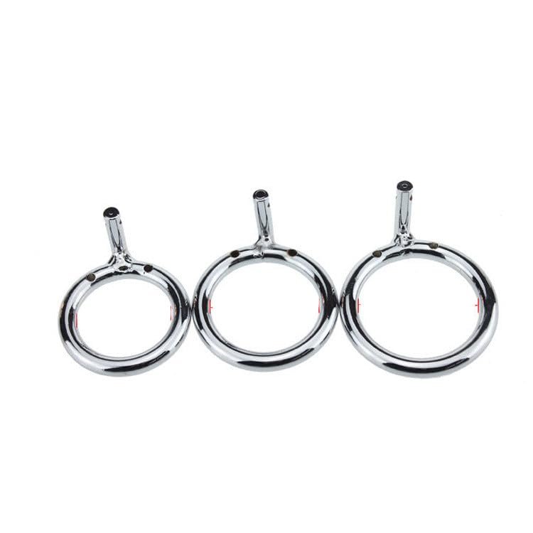 Chastity Cage Extra Rings (Stainless Steel, 3 Set)