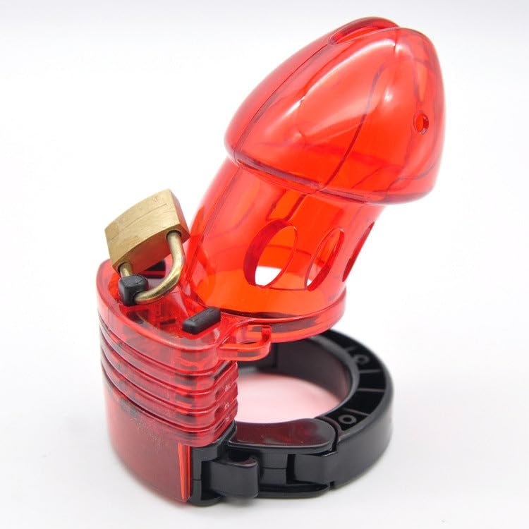 Red Plastic Chastity Device (3 Inch)