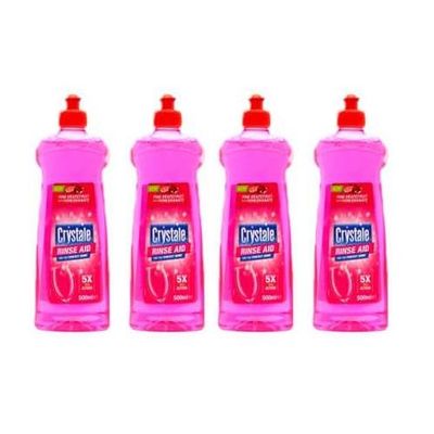 4 x 500ml Dishwasher Rinse Aid Pink Grapefruit & Pomegranate
