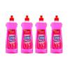 4 x 500ml Dishwasher Rinse Aid Pink Grapefruit & Pomegranate view 1