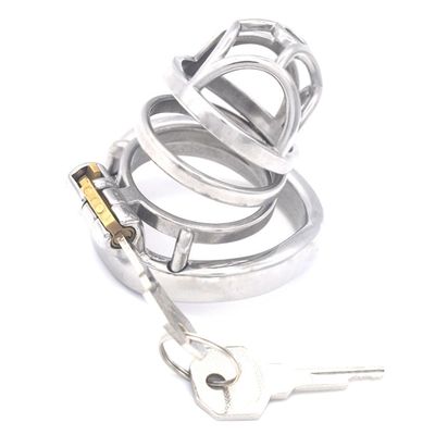 Cockscrew Stainless Steel Adjustable Chastity Cage (45mm)
