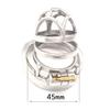 Cockscrew Stainless Steel Adjustable Chastity Cage (45mm) view 3