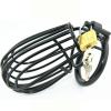 Blackout Stainless Steel Chastity Cage (Black, 45mm) view 1