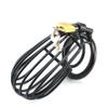 Blackout Stainless Steel Chastity Cage (Black, 45mm) view 3