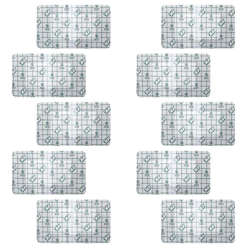 10 Pcs Sterile Paraffin Gauze Dressing Low Adherent Dressing Pads Waterproof Dressings for Wounds It Can Protect Wounds from Water or Moisture Reduce The Risk of Infection and Promote Healing