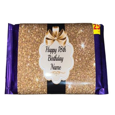 Personalised Birthday Chocolate Bar