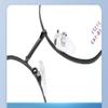 LTSRLL Oversized Square Reading Glasses, Large Blue Light Blocking Computer Readers, Metal Anti Eye Strain Eyeglasses (Color : +300, Size : Golden) view 4