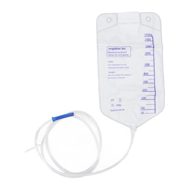 Natudeco Disposable Enema Bag 1750ml Colonic Cleansing Set Colonic Irrigation Cleansing Kit for Home Coffee Milk Colon Cleansing