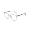 LTSRLL Oversized Round Frame Reading Glasses, Retro Oval Blue Light Blocking Computer Readers, TR Anti Glare Eyeglasses (Color : Transparent, Size : +100) view 1