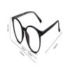 LTSRLL Oversized Round Frame Reading Glasses, Retro Oval Blue Light Blocking Computer Readers, TR Anti Glare Eyeglasses (Color : Transparent, Size : +100) view 2