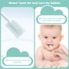 SmilBoxy Infant Tongue Cleaner Skim Gauze 105PCS + 2 Finger Cot Baby Toothbrush With Box, Baby Oral Cleaner Newborn Disposable Tongue Cleaner, Care 0-36 Month Baby Stuff For Newborn (105) view 3