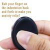 XIANNVXI Black Obsidian Worry Stone Polished Thumb Stone Healing Stone Gemstone Meditation Accessories Reiki Crystal Oval Stone for Anxiety Stress Relief Relaxation view 3
