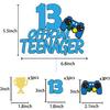 13th Game Birthday Cake Topper, Video Game Boy 13 Birthday Level Up Party Decoration Supplies view 2