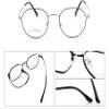 LTSRLL Classic Round Metal Reading Glasses Blue Light Blocking, Retro Wire Frame Anti Eye Strain Computer Readers Eyeglasses (Color : Black-golden, Size : +100) view 2