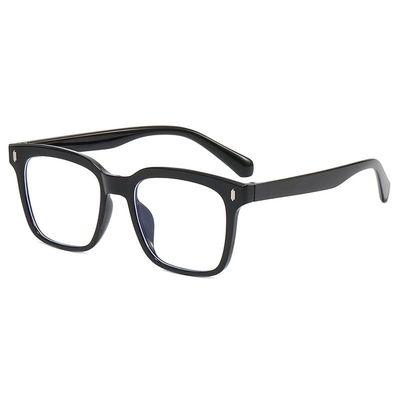 LTSRLL Stylish Square Reading Glasses, Blue Light Blocking Anti Eyestrain Computer Reading Glasses for Women and Men Readers (Color : Black-1, Size : +250)
