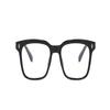LTSRLL Stylish Square Reading Glasses, Blue Light Blocking Anti Eyestrain Computer Reading Glasses for Women and Men Readers (Color : Black-1, Size : +250) view 2