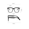 LTSRLL Stylish Square Reading Glasses, Blue Light Blocking Anti Eyestrain Computer Reading Glasses for Women and Men Readers (Color : Black-1, Size : +250) view 3