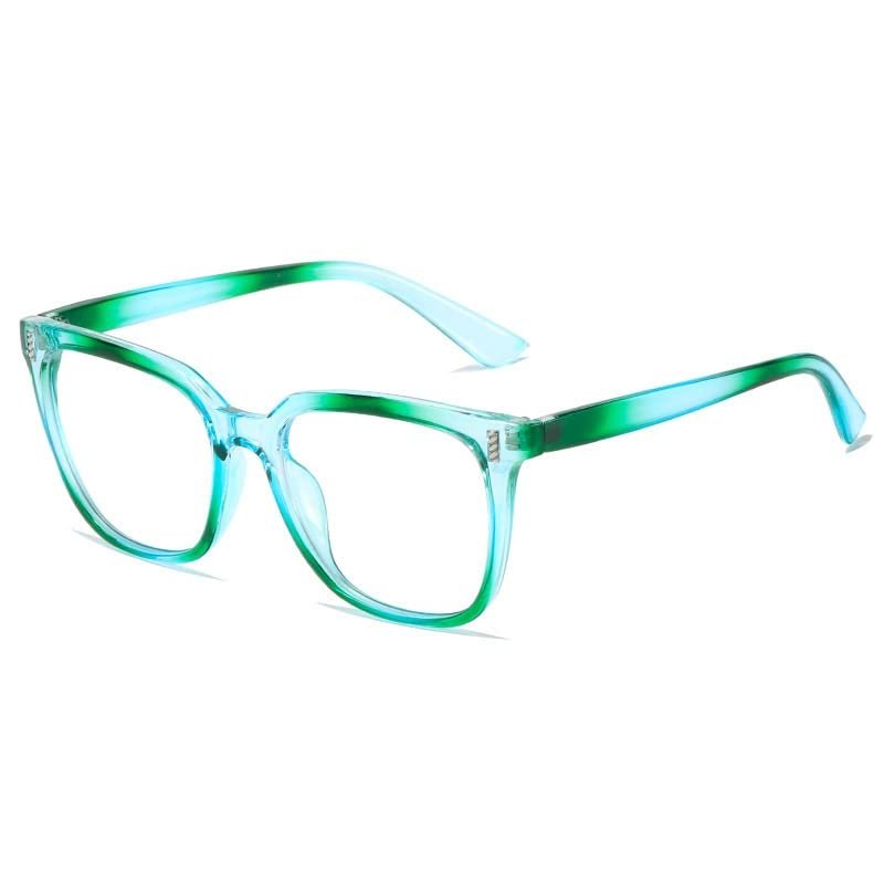 LTSRLL Stylish Blue Light Blocking Reading Glasses, Classic TR90 Frame Computer Readers Eyeglasses Anti Eyestrain/Glare/UV (Color : C7, Size : +250)