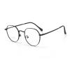 LTSRLL Classic Round Metal Reading Glasses Blue Light Blocking, Retro Wire Frame Anti Eye Strain Computer Readers Eyeglasses (Color : Black, Size : +250) view 1