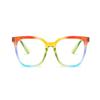 LTSRLL Stylish Blue Light Blocking Reading Glasses, Classic TR90 Frame Computer Readers Eyeglasses Anti Eyestrain/Glare/UV (Color : C5, Size : +200) view 2