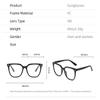 LTSRLL Stylish Blue Light Blocking Reading Glasses, Classic TR90 Frame Computer Readers Eyeglasses Anti Eyestrain/Glare/UV (Color : C5, Size : +200) view 3