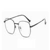 LTSRLL Oversized Square Metal Reading Glasses, Large Wire Frame Blue Light Blocking Computer Readers, Anti Glare Eyeglasses (Color : Black, Size : +150) view 2
