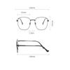 LTSRLL Oversized Square Metal Reading Glasses, Large Wire Frame Blue Light Blocking Computer Readers, Anti Glare Eyeglasses (Color : Black, Size : +150) view 3