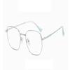 LTSRLL Oversized Square Metal Reading Glasses, Large Wire Frame Blue Light Blocking Computer Readers, Anti Glare Eyeglasses (Color : Silver, Size : +300) view 2