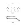 LTSRLL Oversized Square Metal Reading Glasses, Large Wire Frame Blue Light Blocking Computer Readers, Anti Glare Eyeglasses (Color : Silver, Size : +300) view 3