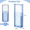 Dandat 8 Pcs Project Storage Case Portable Creative Storage Box Dental Toothpick Holder Floss Qtip Travel Case Transparent Flosser Dispenser Container for Teeth Cleaning Cotton Swab (Blue) view 2