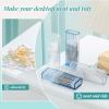 Dandat 8 Pcs Project Storage Case Portable Creative Storage Box Dental Toothpick Holder Floss Qtip Travel Case Transparent Flosser Dispenser Container for Teeth Cleaning Cotton Swab (White) view 3