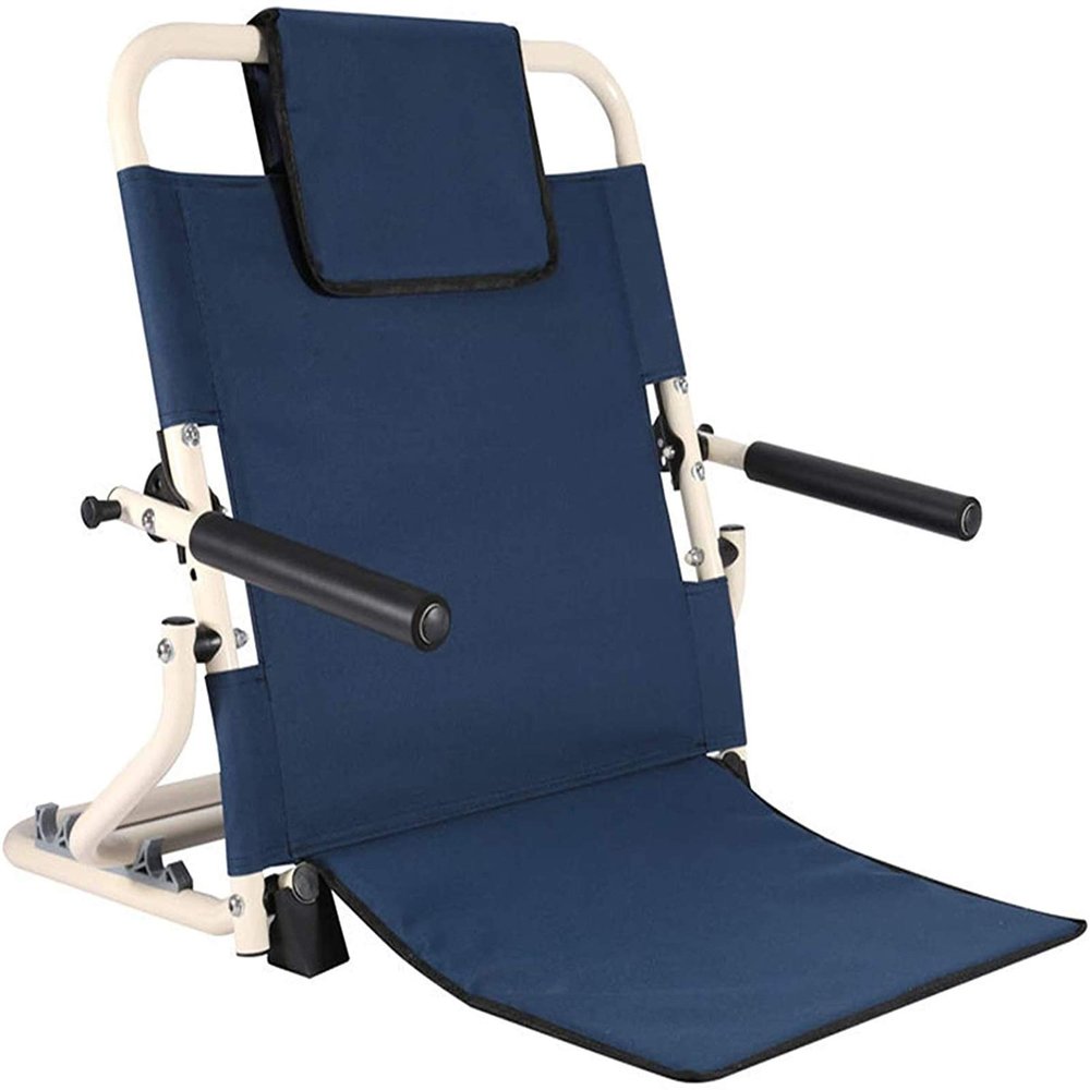 TEmkIn Back Rest Lumbar Support Bed Back Rest Support,Adjustable Sit-up Bed Backrest for the Elderly Portable Folding Backrest Bracket Cushion Bed Wedge for Eldery Disabled and Injured