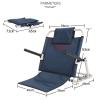 TEmkIn Back Rest Lumbar Support Bed Back Rest Support,Adjustable Sit-up Bed Backrest for the Elderly Portable Folding Backrest Bracket Cushion Bed Wedge for Eldery Disabled and Injured view 2