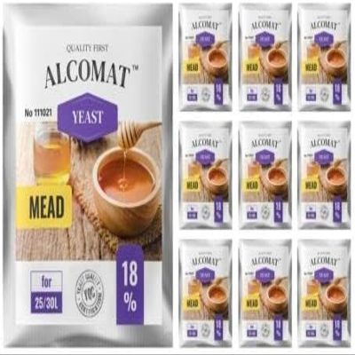10 x Mead Yeast 5g/25-30L - ALCOMAT, Honey Wine Yeast, Honey Yeast, Wine Yeast, Active Yeast