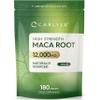 Maca Root Tablets 12,000mg | Naturally Sourced & High Strength Maca Root Extract | 180 Vegan Tablets | Supplement for Men & Women | by Carlyle view 1