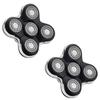 2 Pack Replacement Razor Heads Compatible with Skull Shaver Pitbull,Palm and Butterfly Kiss Razors view 1