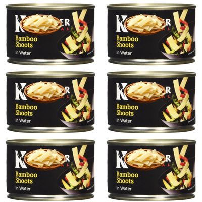 Bamboo Shoots Bundle with Kingfisher Bamboo Shoots In Water, 225g (6 Pack)