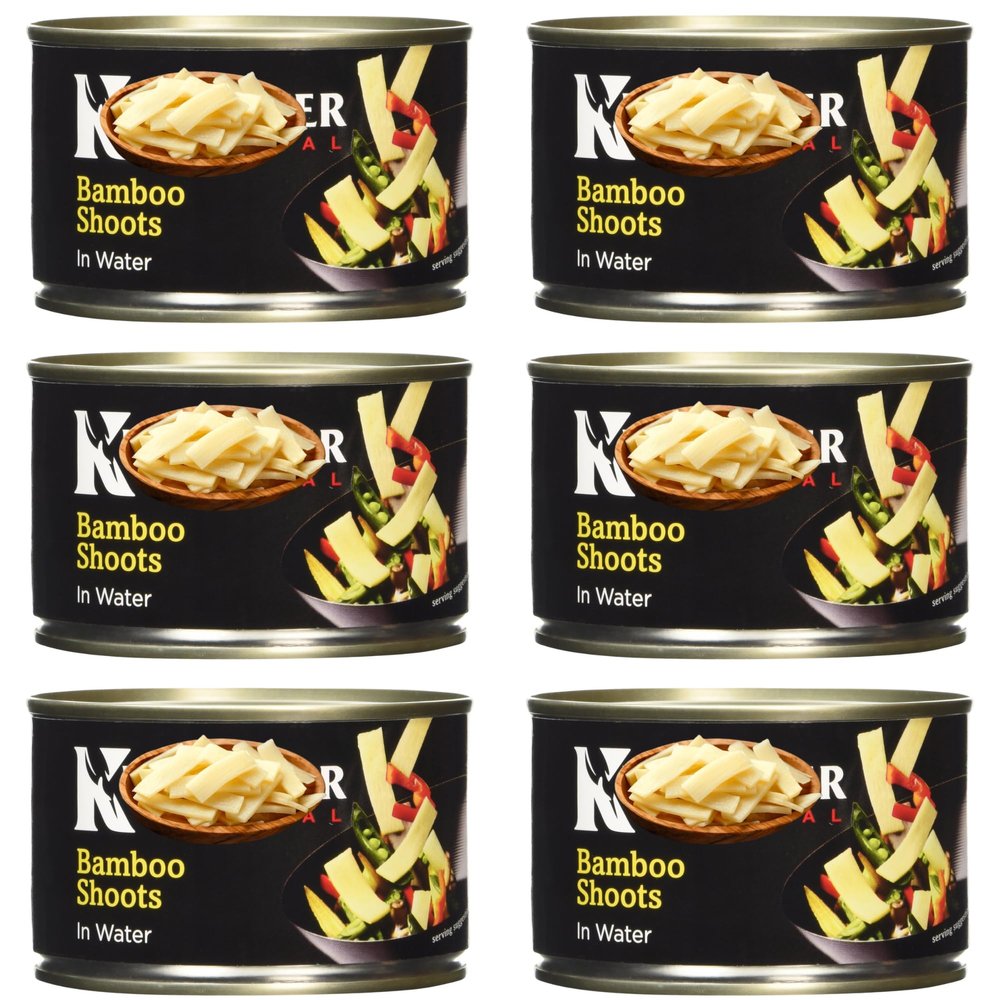 Bamboo Shoots Bundle with Kingfisher Bamboo Shoots In Water, 225g (6 Pack)