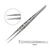 4 Pieces Eyelash Extension Tweezers, Precision Straight Tip Tweezers with Holes for Jewelry Making, Electronics Repair and Hair Removal view 2