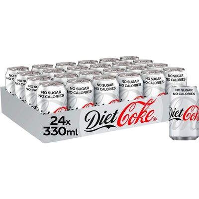 Diet Coke Cans 24x330ml (24 Cans (1 Box)