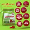 Apple Cider with Mother 180 Vegan Gummies | Vitamin C, B6, Folic Acid, B12, Chromium, Pomegranate & Beetroot | Resealable & Recyclable | Suitable for Ages 12+ by ActivGums view 2