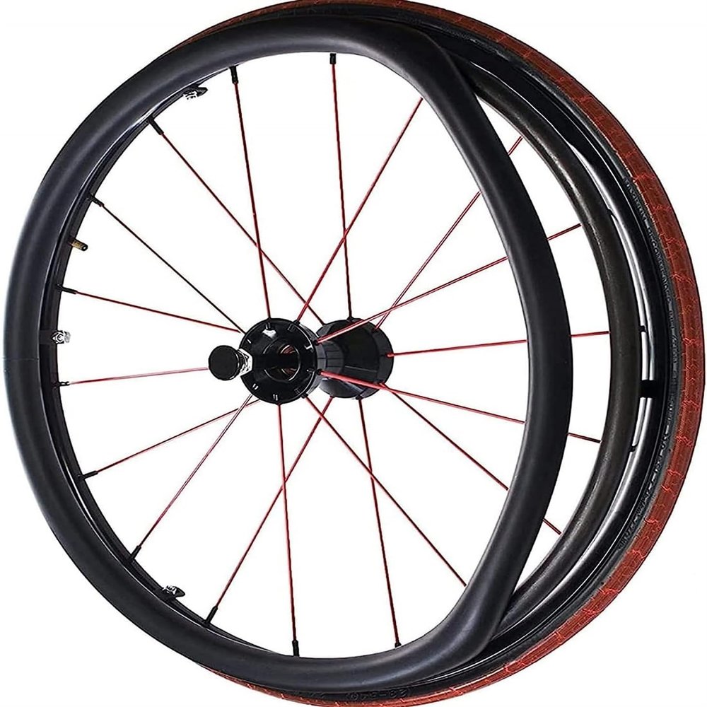 24 Inch Wheelchair Push Rim Covers,Wheelchair Rear Wheel Push Ring Silicone Protective Cover, Non-Slip Hand Push Cover, Improve Grip and Traction, Easy to Take of and Clean-Black||24in ( Color : Black